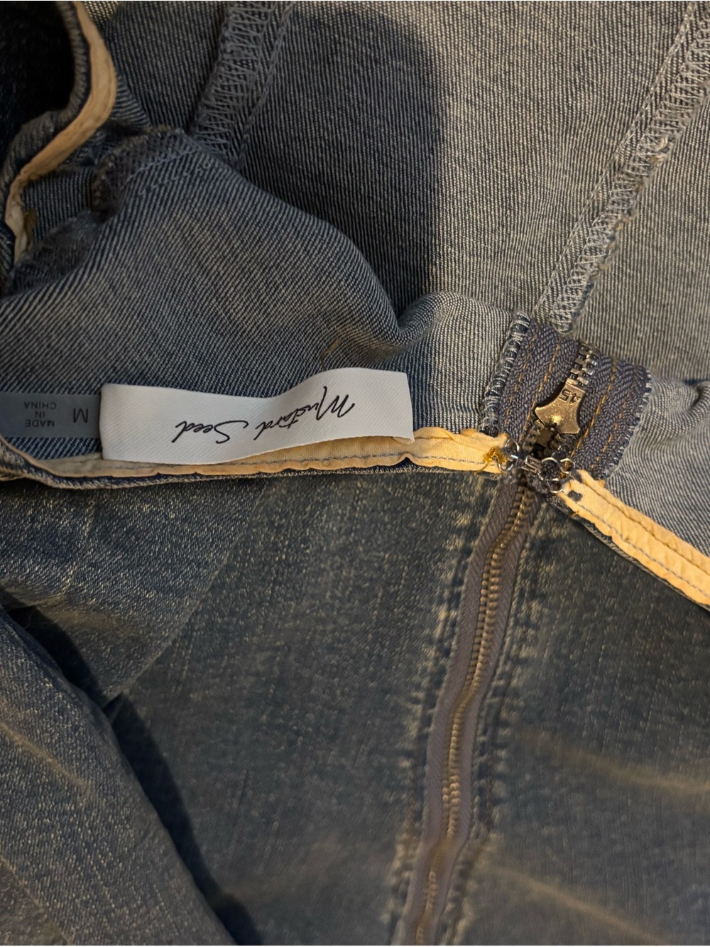 Mustard Seed Dark Blue Denim Zip Dress - Picture 4 of 4